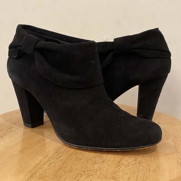 Kate Spade Black Suede Booties - Picture 1 of 6